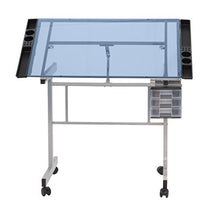 Load image into Gallery viewer, Studio Designs 10053  Vision Craft Station in Silver / Blue Glass
