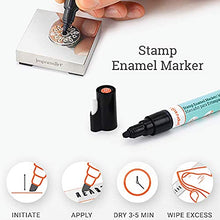 Load image into Gallery viewer, ImpressArt - Metal Stamp Enamel Marker for Metal Stamping &amp; Engraving DIY Jewelry Acrylic Ink (Black)
