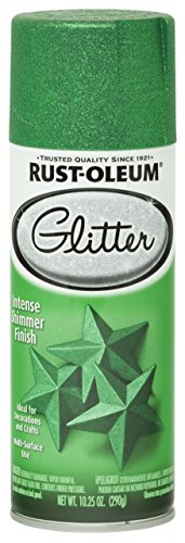 Rust-Oleum 277781 Specialty Spray Paint, Each, Kelly Green Glitter