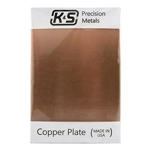 K&S Precision Metals 6601 Copper Etching Plate, 0.050