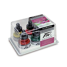 Load image into Gallery viewer, Daler-Rowney FW Acrylic Artists Ink, Set of 6 Primary Colors (160100006)
