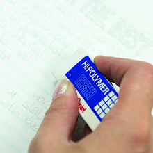 Load image into Gallery viewer, Pentel Hi-Polymer Block Eraser, Large, White, Pack of 10 ZEH-10 Erasers (ZEH10PC10)
