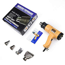 Load image into Gallery viewer, SEEKONE Heat Gun 1800W Heavy Duty Hot Air Gun Kit Variable Temperature Control with 2-Temp Settings 4 Nozzles 122℉~1202℉（50℃- 650℃）with Overload Protection for Crafts, Shrinking PVC, Stripping Paint
