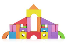 Load image into Gallery viewer, Foam Building Blocks, Building Toy for Girls and Boys, Ideal Blocks Construction Toys for Toddlers, 52 Pieces Different Shapes and Sizes, Waterproof, Bright Colors, 100% Safe, Non Toxic
