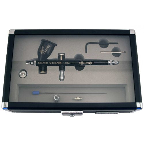 Paasche Airbrush Vision Gravity Feed Double Action Airbrush Set