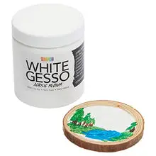 Load image into Gallery viewer, White Gesso Acrylic Paint Base for Canvas, Art, Craft Supplies 500 ml (16.9 oz)
