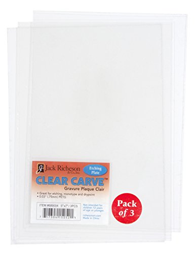 Jack Richeson Clear Carve 3 Pack Etching Plate 5