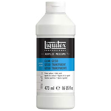 Load image into Gallery viewer, Liquitex 7616 Professional Gesso Surface Prep Medium, Clear, 16-oz
