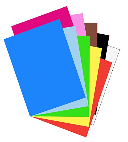 Riverside 3D Construction Paper, 10 Assorted Colors, 18