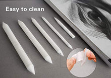 Load image into Gallery viewer, Norocme 12 PCS Blending Stumps and Tortillions Paper Art Blenders with Sandpaper Pencil Sharpener Pointer for Student Artist Charcoal Sketch Drawing Tools
