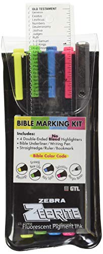 Zebrite Bible Marking Kit (Set of 5 + Ruler)