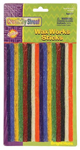 Creativity Street 4170 Wax Works Strips Bright Hues Colors 48 Pieces (CKC4170)