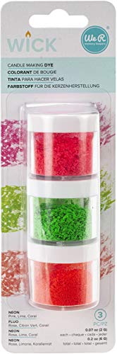 We R Memory Keepers 0633356600688 Dye Wick-Florescent (3 Piece), Neon