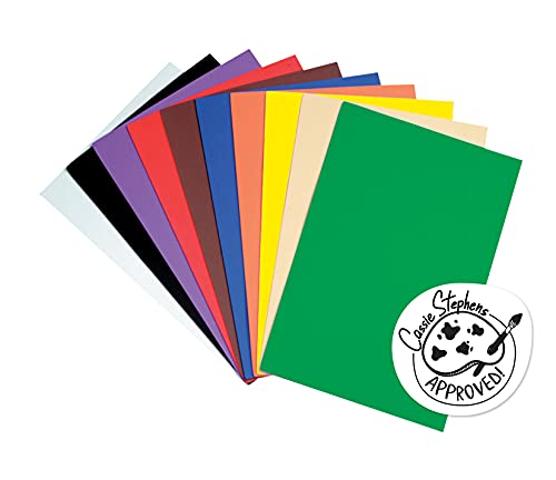 Creativity Street Non-Toxic Foam Sheet, 12 X 18 in, Assorted Bright Color, Pack of 10