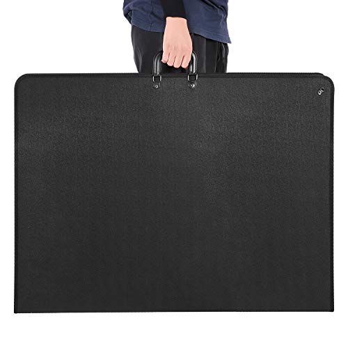 1st Place Products Professional Art Portfolio Case - 24 x 36 Inches - Light Weight & Durable - Shoulder Strap & Handle Options - Three Inside Pockets - Water Resistant - Documents Posters Monitors