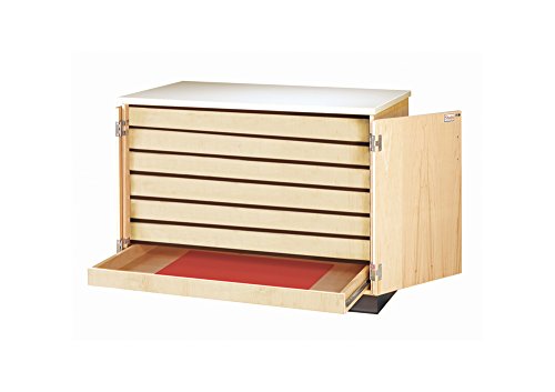 Diversified Woodcrafts DPSC-50 Maple Plywood Drawing Paper Storage Cabinet, 50