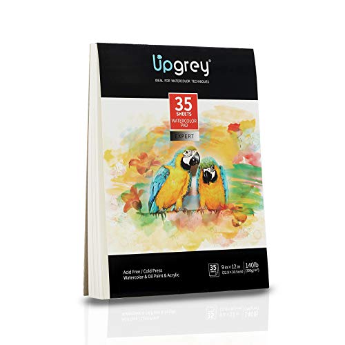 UPGREY Watercolor Paper Pads 35 Sheets Painting Paper 9