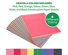 Load image into Gallery viewer, Crayola Construction Paper, School Supplies, 96 ct Assorted Colors, 9&quot; x 12&quot;

