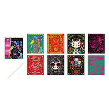 Load image into Gallery viewer, Janod Crafts – No Glue No Mess Scratch Art Cats – Creative, Imaginative, Inventive, and Developmental Play -- STEAM Approach to Learning – Ages 5-8+, Model Number: J07894
