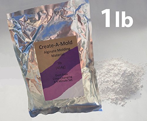 Luna Bean Create-A-Mold Alginate Molding Powder Life Casting Impression Material 1lb (454g)