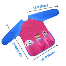 Load image into Gallery viewer, Kuuqa Waterproof Art Smock, Kids Art Aprons Children&#39;s Art Smock Long Sleeve with 3 Roomy Pockets (Paints and Brushes not included)
