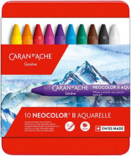 Load image into Gallery viewer, CREATIVE ART MATERIALS Caran D'Ache NeoColor II Water Soluble Wax Pastel Set 10/Pk-
