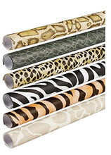 Load image into Gallery viewer, Pacon Fadeless Safari Prints Art Paper, 2-Feet by 8-Feet rolls, 6 Assorted Designs (56920)
