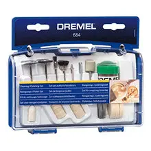 Load image into Gallery viewer, Dremel 684-01 20-Piece Cleaning &amp; Polishing Rotary Tool Accessory Kit With Case- Includes Buffing Wheels, Polishing Bits, and Compound
