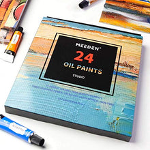 Load image into Gallery viewer, MEEDEN Oil Paint Set, 24 Tubes (12ml/0.4oz) Oil-Based Colors, Vibrant Non Toxic Oil Painting Set for Students Beginners Hobby Painters
