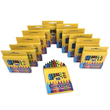 Load image into Gallery viewer, 12 Pack Crayons - Wholesale Bright Wax Coloring Crayons in Bulk, 10 Per Box, 12 Box Bundle Art Set
