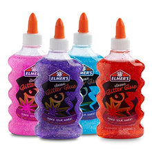 Load image into Gallery viewer, Elmer&#39;s Liquid Glitter Glue, Great For Making Slime, Washable, Assorted Colors, 6 Ounces Each, 4 Count
