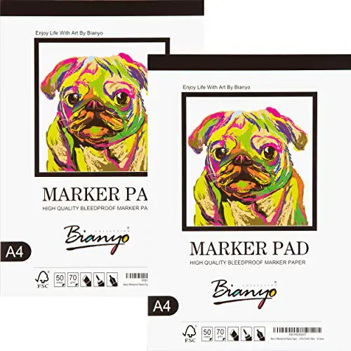Bianyo Bleedproof Marker Paper Pad, A4(8.27