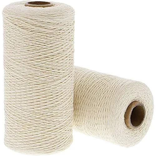 Ivory Cotton Loom Warm Thread Rolls, 800 Yards Each (2 Pack)