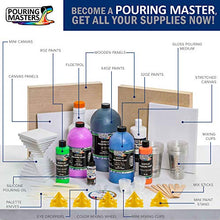 Load image into Gallery viewer, Pouring Masters 36-Color Ready to Pour Acrylic Pouring Paint Set with Silicone Oil &amp; Gloss Medium - Premium Pre-Mixed High Flow 2-Ounce &amp; 8-Ounce Bottles - For Canvas, Wood, Paper, Crafts, Tile
