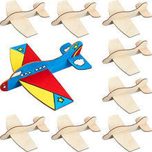 Load image into Gallery viewer, 8 Packs Wooden Model Airplane Wood Planes DIY Balsa Wood Airplane Kits Handicraft Toy Plane for Birthday Carnival Party
