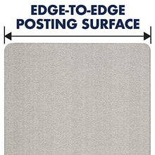 Load image into Gallery viewer, Quartet Bulletin Board for Walls, Fabric, 3&#39; x 2&#39;, Frameless Pin Board, Fiberboard, Display Board, Oval Office, Home Office Decor or Home School Organization Board, Vertical/Horizontal, Gray (7683G)
