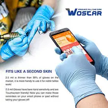 Load image into Gallery viewer, Nitrile Disposable Gloves Large Powder Free3mil100 Pcs Latex Free Exam Disposable Gloves
