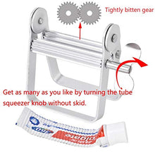 Load image into Gallery viewer, AmyZone Toothpaste Squeezer Full Metal Tube Squeezer Toothpaste Dispenser Tool Multifunctional Roller Squeezer for Toothpaste/Cosmetics/Paint Tube/Color Dye/Hand Cream/Artist/Hair Salon/Painter(Small)
