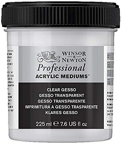 Winsor & Newton Professional Acrylic Medium Clear Gesso, 225ml
