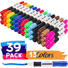 Load image into Gallery viewer, June Gold 39 Assorted Colored Dry Erase Whiteboard Markers, 13 Unique Colors, Chisel Tip, Low Odor, Comfortable Grip &amp; Vivid Lines
