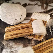 Load image into Gallery viewer, Sheep Hair Hake Brush, Bamboo Handle Hake Blender Brush for Watercolor/Pottery/Kiln Wash/Dust Cleaning/Ceramic/Decor Painting(8 Reeds)
