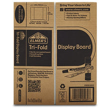 Load image into Gallery viewer, Elmer&#39;s Tri-Fold Display Board, White, 14x22 Inch
