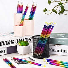 Load image into Gallery viewer, 48 Pieces Rainbow Color Pencils Colorful Wood Pencils Bright Round Pencils with Eraser Top for Home Office School Classroom Supplies
