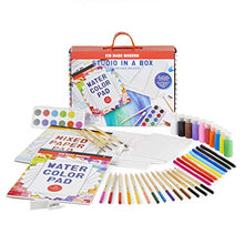 Load image into Gallery viewer, Kid Made Modern Kids Arts and Crafts Studio in A Box Set - Painting Sketching and Coloring Kit
