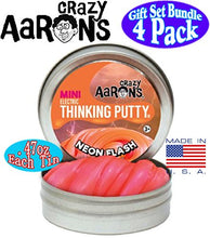 Load image into Gallery viewer, Crazy Aaron's Putty Mini Tins (.47oz Each) Neon Flash, Love is in The Air, Amethyst Blush &amp; Ion Gift Set Bundle - 4 Pack
