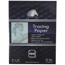 Load image into Gallery viewer, Tracing Paper Pad - 33lb - 9&quot; x 12&quot; - 150 Transparent Sheets - Artist Quality - MyArtscape
