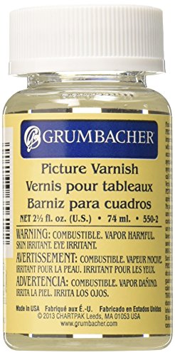 Grumbacher Picture Varnish for Oil & Acrylic Paintings 2-1/2 Oz. Jar, #550-2