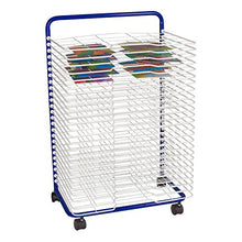 Load image into Gallery viewer, Sprogs Art Drying Rack, 23 3/4&quot; W x 17 1/2&quot; D x 38&quot; H, Blue/White, SPG-LED1027W-SO
