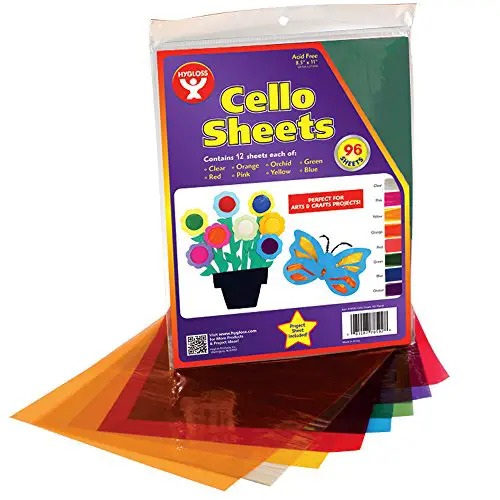 Hygloss Cello Sheets, 8.5 by 11-Inch, 96-Pack