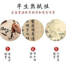 Load image into Gallery viewer, KYMY Imitation Handmade Chinese/Japanese Calligraphy Paper,Sumi Paper/Xuan Paper/Rice Paper, Half Sheng Shu (Raw Ripe) Handmade Maobian Xuan Paper 高仿手工宣纸 18.8&quot;x30.7&quot;/48x78cm 70 Sheets
